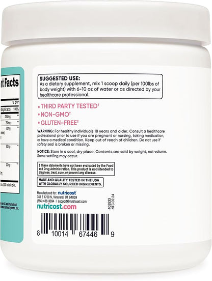 Nutricost Creatine Monohydrate Powder for Women, Micronized, Unflavored, 100 Servings - Vegetarian