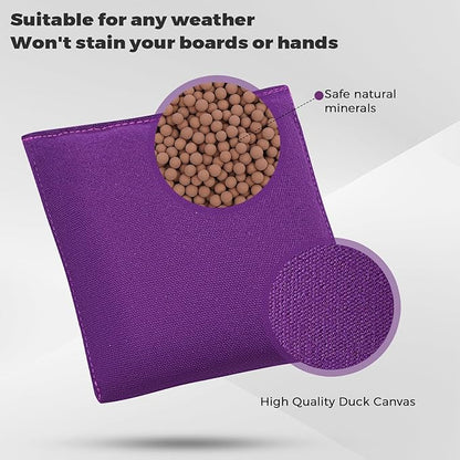 Set of 8 Regulation Cornhole Bags Double Sided, Weather Resistant Bean Bags for Cornhole Toss Game