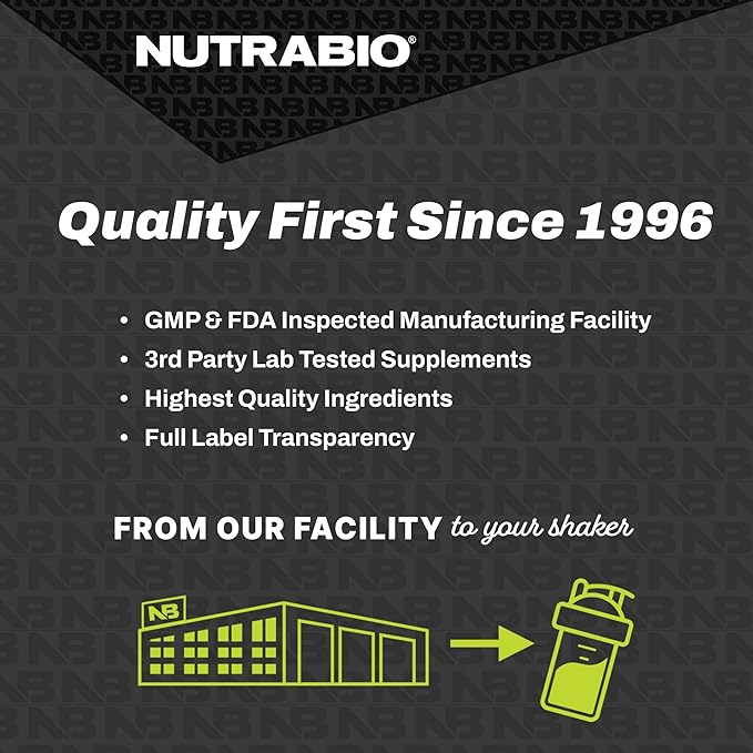 NutraBio ??EAA Pure ??9 Amino Acids ??Muscle Repair and Recovery, 30 Servings, Grape Berry Crush