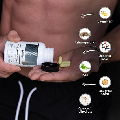 Nature's Pure Blend Peak Performance ??Testosterone Supplement for Men with D-Aspartic Acid