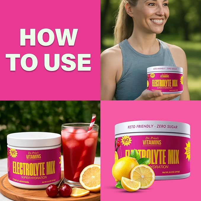 Dr. Price’s Electrolyte Mix | Sugar-Free Hydration Powder with 72+ Trace Minerals | No Sugar