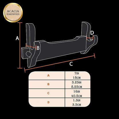 Mythrojan Solid Wood Sword Stand Medieval Sword Wall Mount Samurai Sword Display Stand Katana Sword