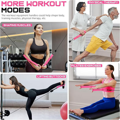 Tricep Rope Cable Attachment Handles for Gym, 13inch Exercise Handles, Tricep Pull Down Attachments