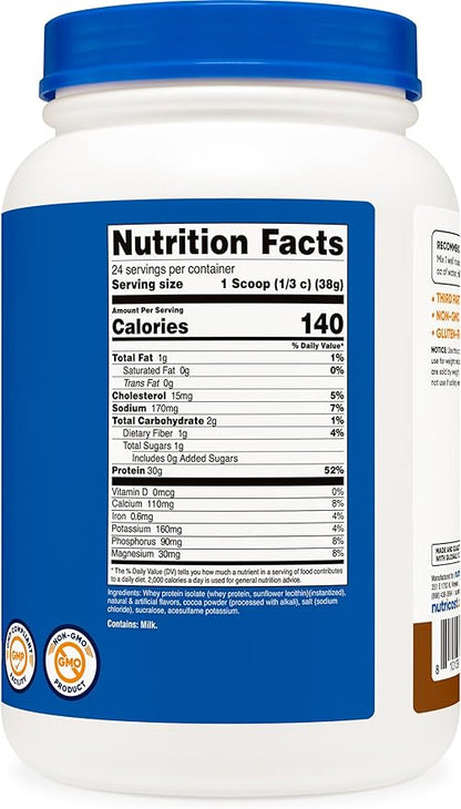 Nutricost Whey Protein Isolate (Mocha) 2LBS