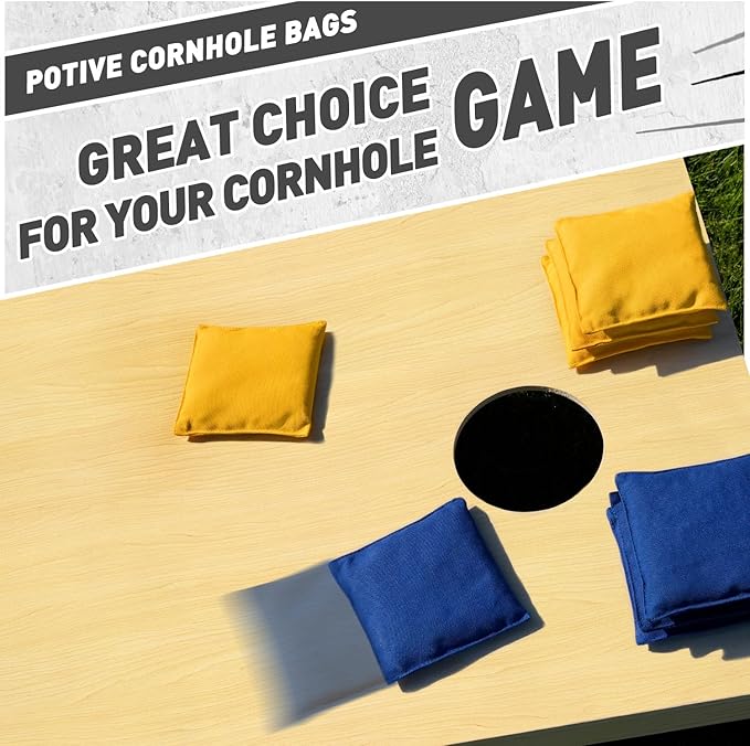 Cornhole Bags Set of 8 Regulation Corn Hole Bean Bags for Cornhole Game, Professional Weather