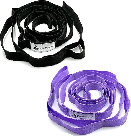 Stretching Strap Yoga Strap with Loops, Stretch Straps for Physical Therapy, Non-Elastic Exercise