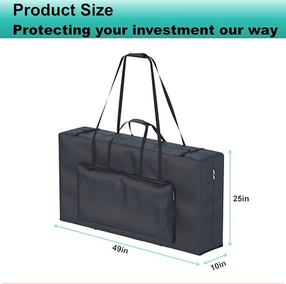 Cornhole Carrying Case, Cornhole Bag Tote Fits 4' x 2' Regulation Size Board, Heavy duty 600D