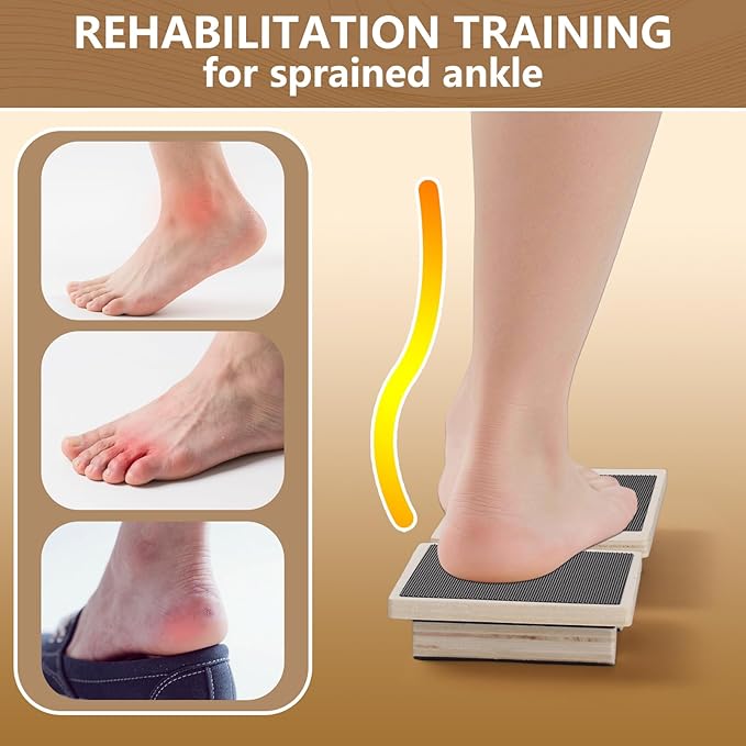 Ankle Balance Board for Sprained Ankle Recovery,Plantar Fasciitis Relief,Posture Corrector,Physical
