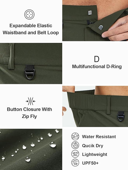 NORTHYARD Men's Cargo Hiking Shorts 9" Lightweight Outdoor Tactical Work Camping Sport Golf Casual