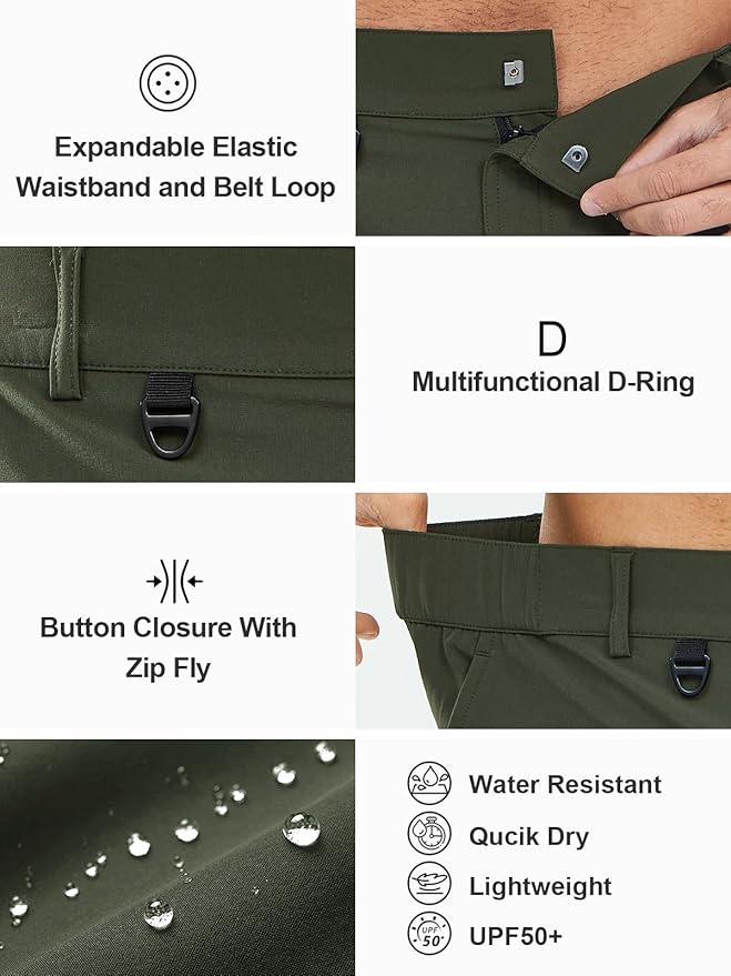 NORTHYARD Men's Cargo Hiking Shorts 9" Lightweight Outdoor Tactical Work Camping Sport Golf Casual