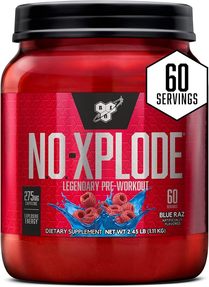 BSN N.O.-XPLODE Pre Workout Powder, Energy Supplement for Men and Women with Creatine and