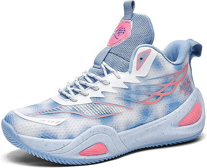 CJSPORX Women Men Basketball Shoes Breathable Men Non Slip Outdoor Fashion Unisex Sneakers