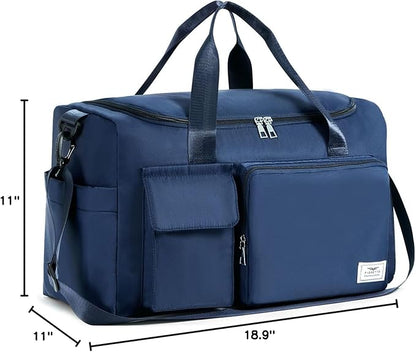FIORETTO Women's Gym Duffle Bag with Shoes Compartment, 37L Capacity, Ideal for Travel, Gym