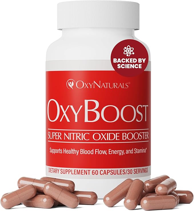 OxyBoost Nitric Oxide Supplement for Men & Women - Supports Circulation, Promotes Wellness