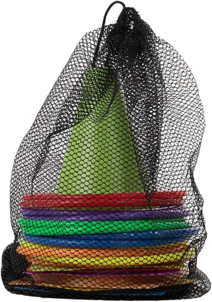 Generic 30 pcs Carnival Games Set Plastic Colorful Cones Ring Toss Combo Set Outdoor Carnival Games