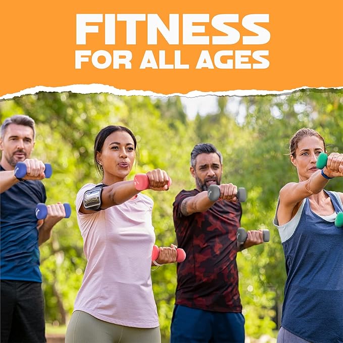 Yes4All Neoprene Coated Dumbbell Hand Weight Sets of 2 - Multiple Weight Options with 15 Colors