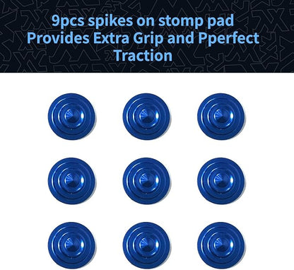 XCMAN 4 Layer-Cone Studs Dia 7.87 Inch Aluminum Snowboard Stomp Pad - 9pcs