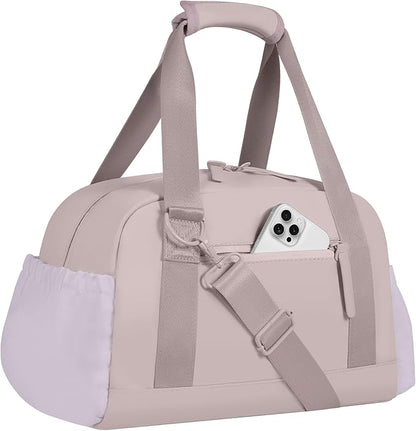 Small Gym Bag 14 inch for Women & Men Mini Gym Duffel Bag with Wet Compartment Waterproof Travel