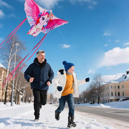 Butterfly Kites for Kids & Adults, Easy to Fly Design with Long Tail for Stability, for Kids Ages
