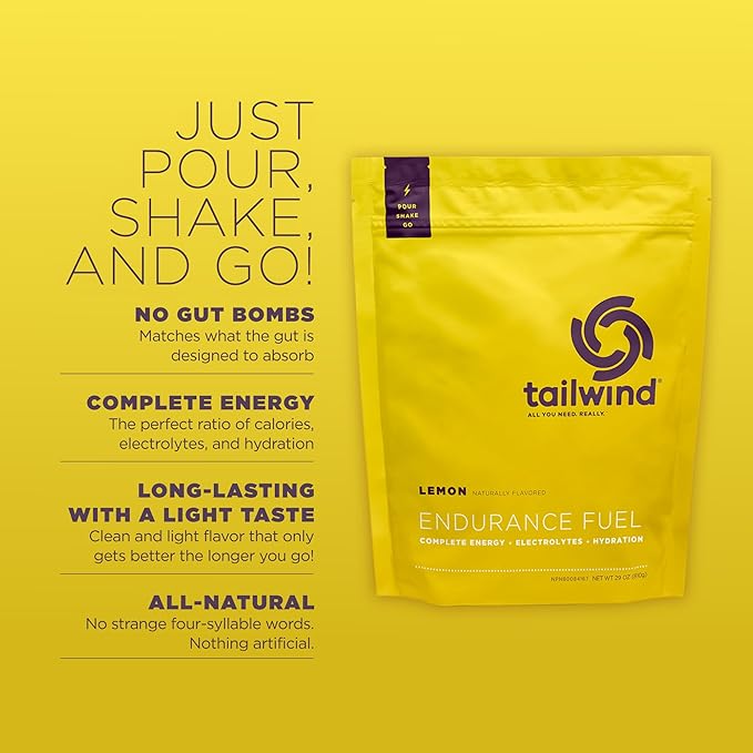 Tailwind Nutrition Endurance Fuel, Carbohydrate & Electrolyte Sports Drink Mix Powder, Gluten-Free