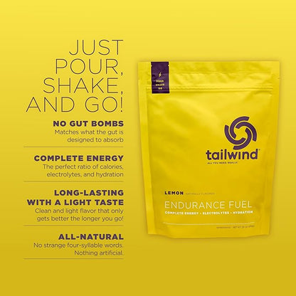 Tailwind Nutrition Endurance Fuel, Carbohydrate & Electrolyte Sports Drink Mix Powder, Gluten-Free