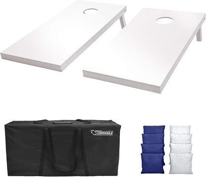 GoSports 4 ft x 2 ft Regulation Size Wooden Cornhole Boards Set - Includes Carrying Case and Over
