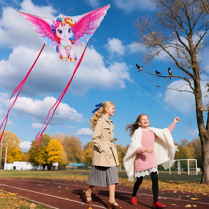 Butterfly Kites for Kids & Adults, Easy to Fly Design with Long Tail for Stability, for Kids Ages