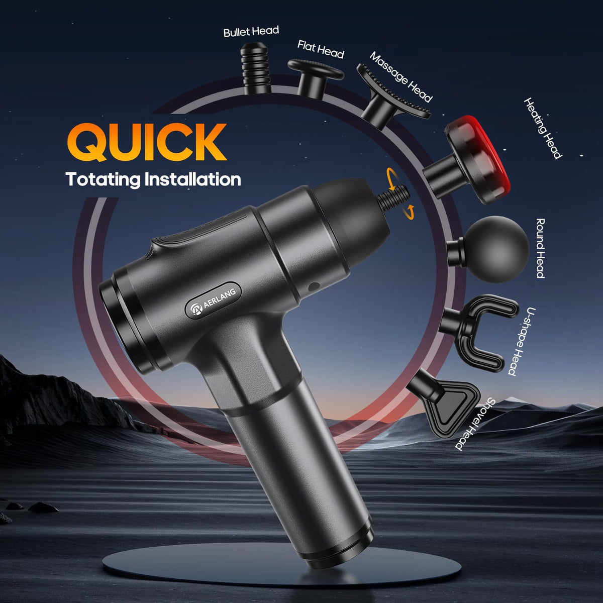 Massage Gun with Heat Massager Deep Tissue Muscle Massager Gifts for Men