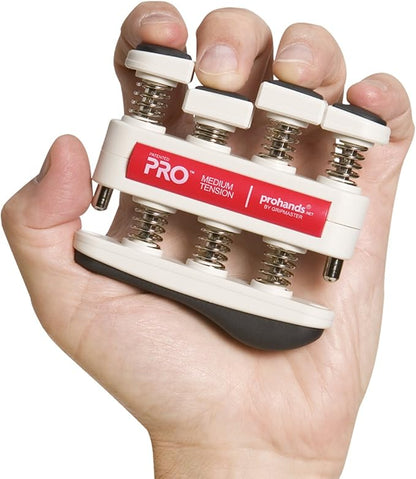 PRO Hand Exerciser, Finger Exerciser (Hand Grip Strengthener), Spring-Loaded, Finger-Piston System