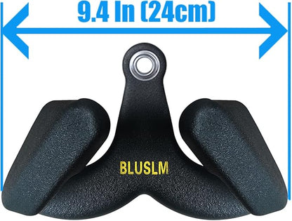 LAT Pull Down Bar for Cable Machine, LAT Pulldown Attachments T Bar V Bar Cable Attachment, Back