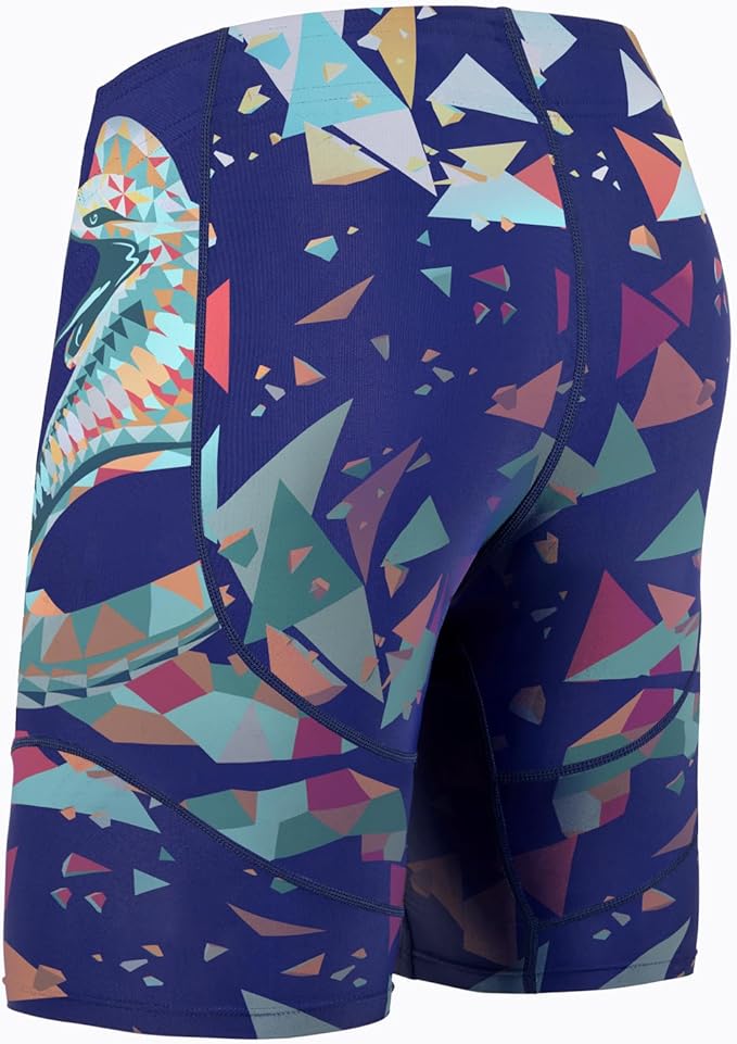 HUGE SPORTS Men's Rash Guard Swim Shorts Compression Swimming Jammer Cool Dry Active Swimsuit