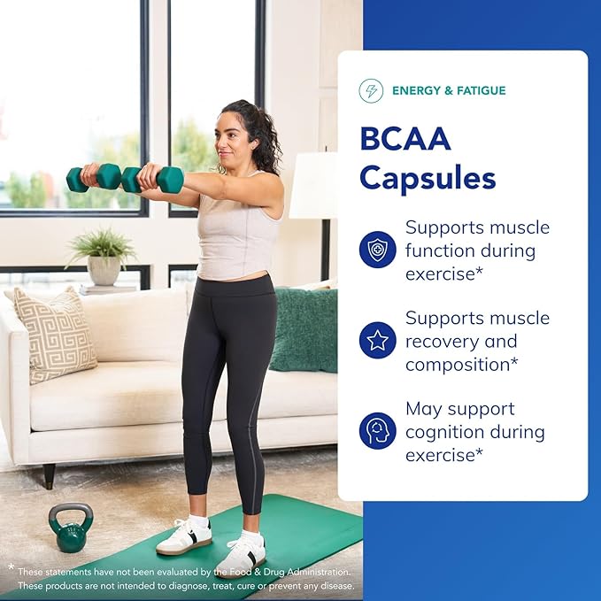 Pure Encapsulations BCAA Capsules | Hypoallergenic Supplement to Support Muscle Function During