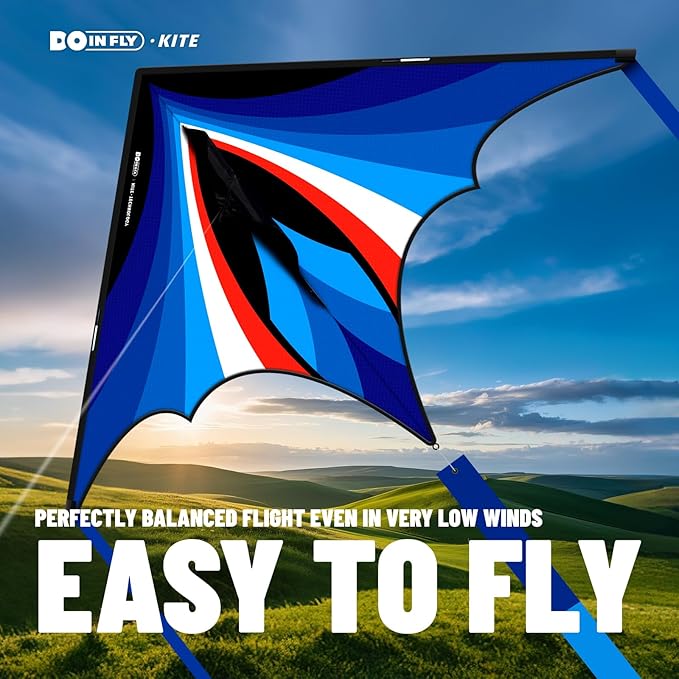 Triangular-Shaped Kite - Easy to Control, with an Eye-catching Design, it is Perfect for Outdoor