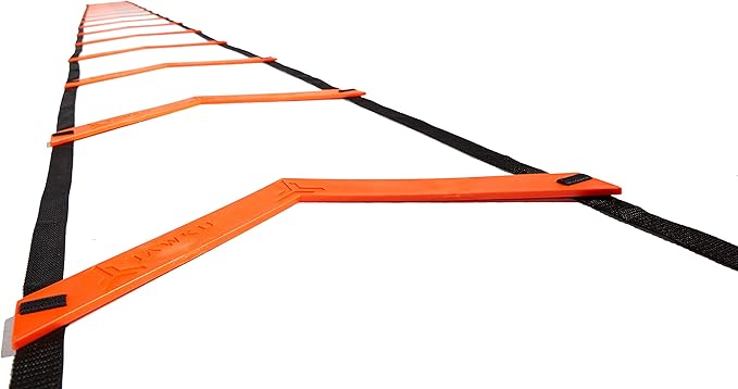 JAWKU Speed and Agility Ladder, Extra Long 21-Foot with 15-Rungs to Improve Balance, Acceleration