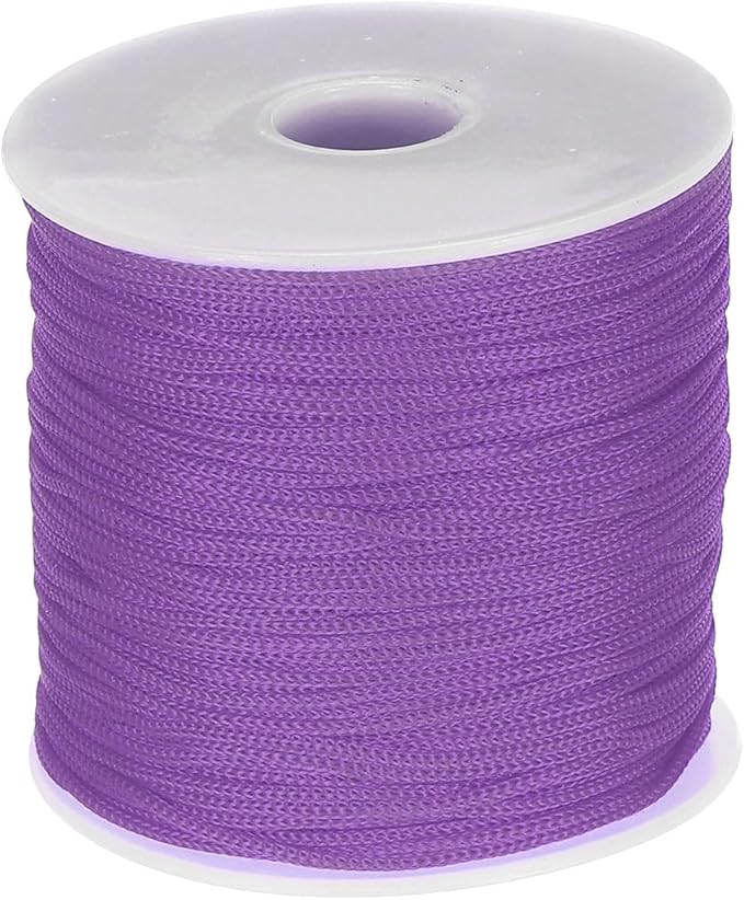 MECCANIXITY 1/16 Inch Polypropylene Rope Braided Ropes, 328ft Nylon Rope Hollow Utility Cord for