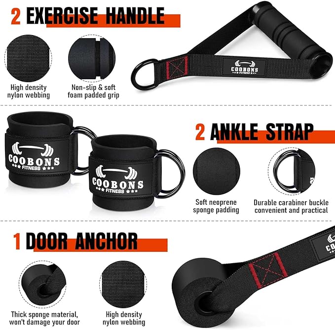 Heavy Resistance Bands for Working Out, 300LBS Exercise Bands with Handles, Workout Bands for Men