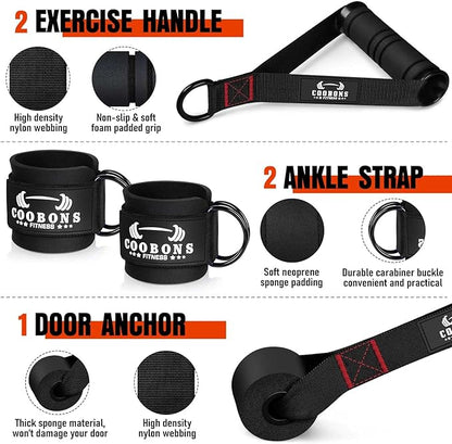 Heavy Resistance Bands for Working Out, 300LBS Exercise Bands with Handles, Workout Bands for Men