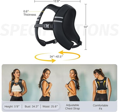 ZELUS Weighted Vest, Z-Fit Soft Iron Weighted Vest for Women and Men, 5/10/15 lb Weight Vest with
