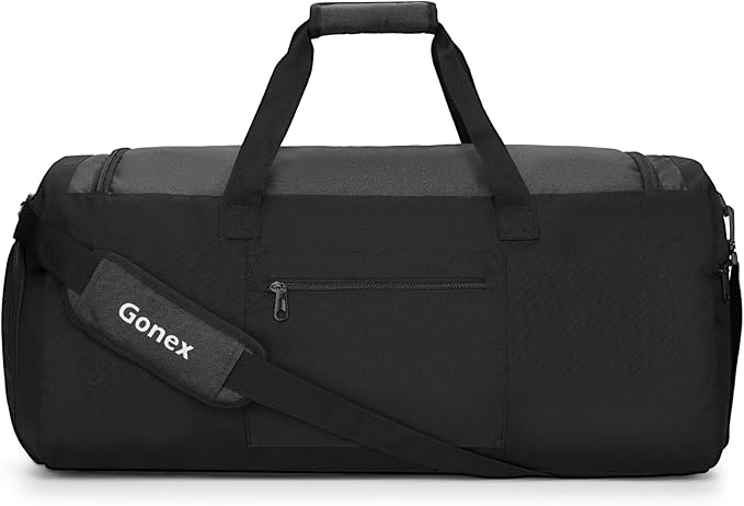 Gonex Gym Duffel Bag with Shoe Compartment Wet Pocket, Large Capacity Sports Duffle Bag for Men