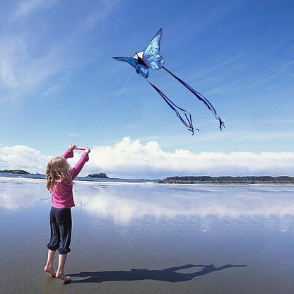 Butterfly Kites for Kids and Adults, Easy to Fly Large Single Line Kite for Boys and Girls - 55" x