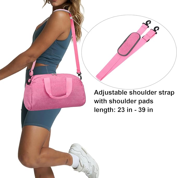 14 inch Small Gym Bag for Women & Men, Mini Duffel Bag for Travel Sports Lightweight Carry On Bag
