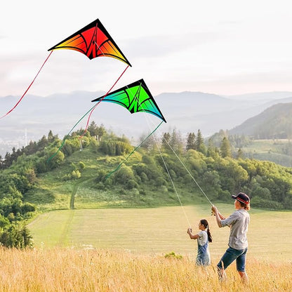 Large Delta Kite for Kids & Adults - Easy to Fly Outdoor Kites for Kids Ages 8-10, Perfect for