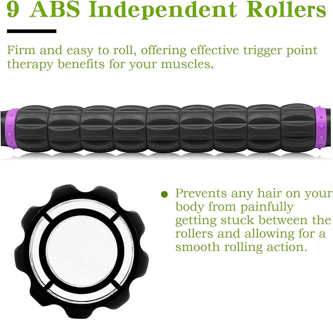 Muscle Roller, Massage Roller Stick for Athletes, Help Reducing Muscle Soreness Cramping Tightness