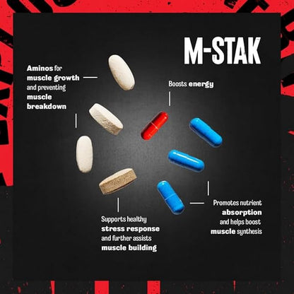 Animal M-Stak - Muscle Builder and Anabolic Mass Gainer Supplement for Bodybuilding - Lean Muscle