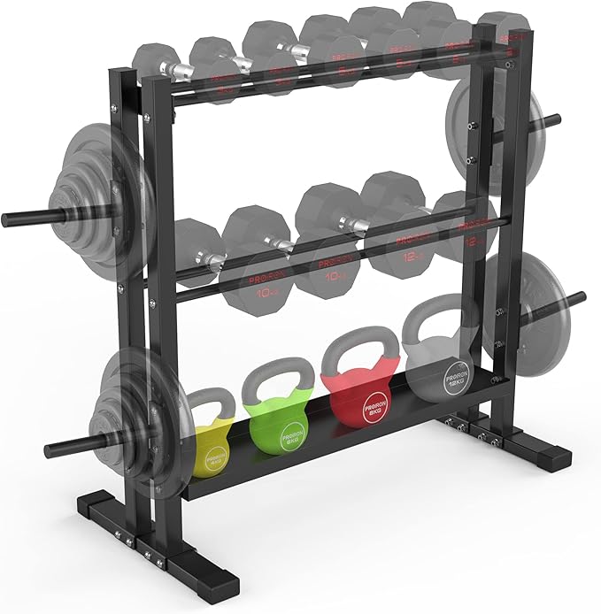 PPROIRON Dumbbell Rack, Heavy Duty Thickened with 1000Lbs Load Capacity, Extra Large Capacity