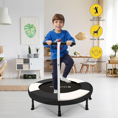 SkyBound 36 Inch Indoor Trampoline for Kids - Kids Trampoline Indoor with Handle - Toddler