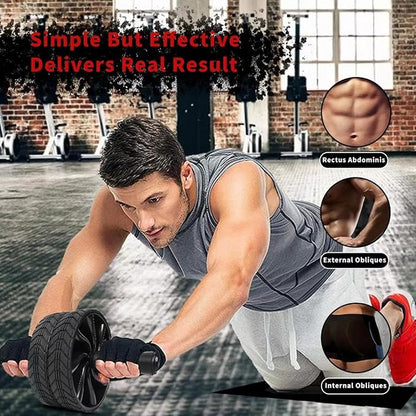 Ab Roller Wheel - AGREJO Ab Workout Equipment for Abdominal & Core Strength Training, Home Gym