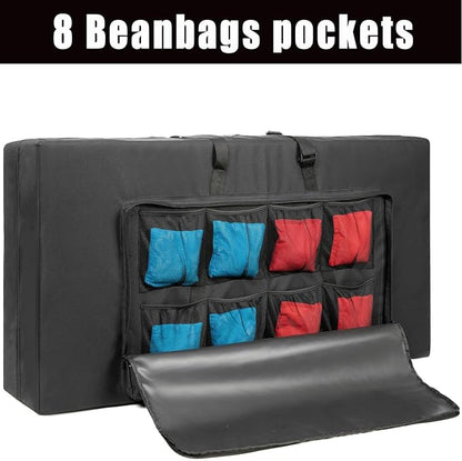 Cornhole Carrying Case Fits 4' x 2' Regulation Size Board, Cornhole Carrying Bag with Protective