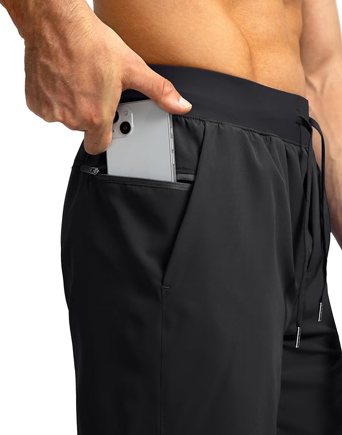 Men's Running Shorts with Zipper Pockets 9 Inch/ 7 Inch / 5 Inch Lightweight Quick Dry Gym Workout