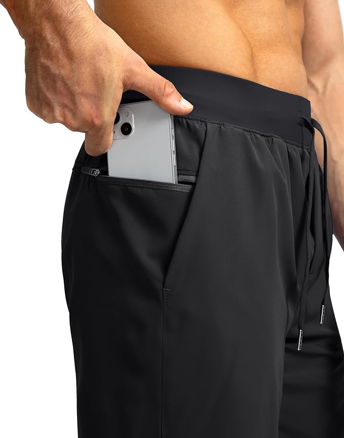 Men's Running Shorts with Zipper Pockets 9 Inch/ 7 Inch / 5 Inch Lightweight Quick Dry Gym Workout